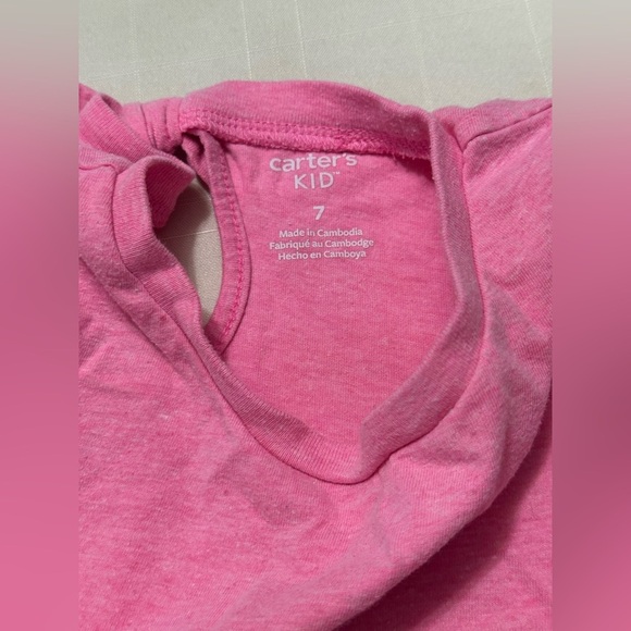 🎁Carter’s Girls Short Sleeve Top- Size 7🎁 - Picture 3 of 7